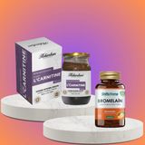 Hekimhan Bromelain 60 Tablet ve Form L- Carnıtıne Bitkisel Macun 420 gr - 1 Adet