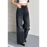 Helen Goods Yeni Sezon Kadın Yüksek Bel Baggy Jean Pantolon