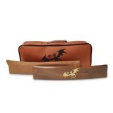 Helena Wood Art Ejderha Motifli Oval Okey Takımı