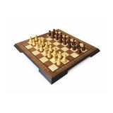 Helena Wood Art El Yapımı Ahşap Kızıl Dama Takımı 48 Cm Kahve-50mm
