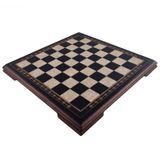 Helena Wood Art Masif Ahşap Koyu Satranç Tablası