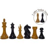 Helena Wood Art Supreme Yedek Vezirli Ahşap Satranç Figürü