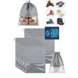 Helen's Home 10 Adet Pencereli Ayakkabı Saklama Çantası Dolap Çekmece Valiz Düzenleyici Seyahat Çantası Hurç