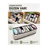 Helen's Home 11 Gözlü Çekmece İçi Akordiyon Düzenleyici Çorap İç Çamaşırı Organizeri M 40x16x12 cm