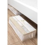 Helen's Home 2 Adet Büyük Boy Hurç 70x32x20 Şeffaf Pencereli Baza Altı Yorgan Yastık Saklama Hurcu