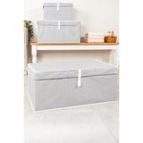 Helen's Home 2 Adet Megaplus En Büyük Boy Kutu Hurç 70X40X30 - Gri