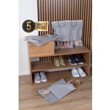 Helen's Home 5 Adet Pencereli Valiz Içi Ayakkabı Taşıma Çantası Seyahat Düzenleyici