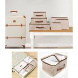 Helen's Home 6'lı Set Bavul Içi Düzenleyici, Bavul Organizer, Valiz Düzenleyici Set - Krem