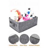 Helen's Home Çamaşır Oyuncak Düzenleyici Keçe Sepet Organizer 38x25x13 Cm