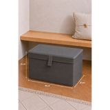 Helen's Home Kapaklı Kutu Hurç Kıyafet Battaniye Saklama Kutusu Organizer 40x30x26 Cm MİNİ