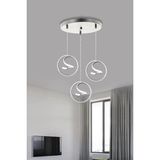 Helezon Modern Sarkıt 3'lü LED Avize - Gold