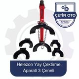 Helezon Yay Çektirme Aparatı Üç Ceneli