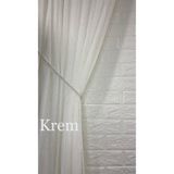 Helezoni Kruvaze Perde Tül Fon Toplama Halat Kordon Braçol 300 Cm (1 Adet)