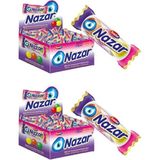 Helia Studio 1 Kutu 100'LÜ Böğürtlen Aromalı Nazar 3'lü Sakız - Nostalji Hediyelik Şekerleme - 100 gr