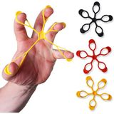 Helia Studio 3 Lü Finger - El Parmak Güçlendirme Lastiği - Fizik Tedavi Egzersiz Aleti Sık Sık - Spor - Çok Renkli