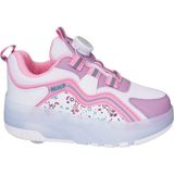 Helinaria Işıklı Patenli Çocuk Ayakkabısı 4 Tekerlekli LED Sneaker Kız Erkek Günlük Spor Ayakkabı - Lila - Pembe - 35