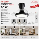 Helios 3 Pervaneli Tavan Vantilatörü 95W, 3 Renk Fonksiyonlu, Dim Edilebilir - Renkli