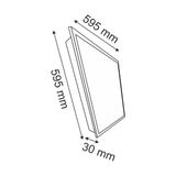 Helios 60X60 Backlight Panel LED Armatür 40W 6500K 10 Adet - Beyaz