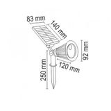 Helios 88-2002 Solar Bahçe Led Aydınlatma Gün Işığı