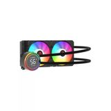 Helıos C15 12Cm Fan Sıcaklık Göstergeli Intel Lga1700/Amd Am5 Argb 240Mm Sıvı Soğutmalı Cpu Fan