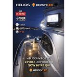 Helıos Hs-3827 12/24 Volt Led Projektör 50w Beyaz Işık