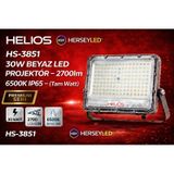 Helıos Hs-3851 30w Beyaz Led Projektör Ip65 Tam Watt Beyaz Işık