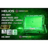 Helıos Hs-3851 30w Yeşil Led Projektör - Ip65 Tam Watt Hs-3851 Yeşil