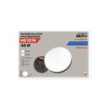 Helios HS1074 48W LED Panel Tavan Armatürü Beyaz Işık Yuvarlak Siyah Metal Kasa