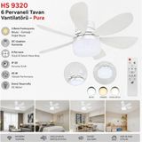 Helios HS9320 45 W 6 Pervaneli Tavan Vantilatörü
