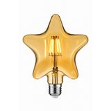 Helios Ledmar Ledmar HS-2066 6W E27 Rustik Yıldız LED Ampul Amber Sarı Dekoratif Filament Vintage Ampul 3 Adet