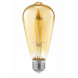 Helios Ledmar Ledmar HS-2099 8W E27 Amber Rustik Armut LED Ampul