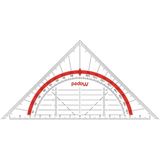 Helit M028600 – Gönye Geo-Flex, 16 Cm, Şeffaf