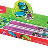 Helix 027900 cetvel, 30 cm, esnek ve sağlam, çeşitli renklerde, Box, 20 adet