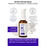 Helixa Laboratories Retinal Peptide Serum - %0,1 Retinal, %3 Niasinamid, Peptit Complex - Leke giderici, Ton eşitleyici, Aydınlık verici, İnce çizgi karşıtı Serum 30 ml