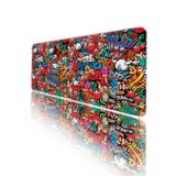 HELİXSUN 70x30 Cm Gaming Oyuncu Mouse Pad Kaymaz Taban Büyük Klavye Fare Altlığı Mousepad Grafıttı