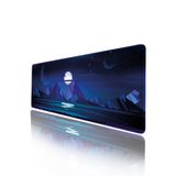 HELİXSUN 70x30 Cm Gaming Oyuncu Mouse Pad Kaymaz Taban Büyük Klavye Fare Altlığı Mousepad Moonlıght