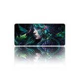 HELİXSUN Mouse Pad Büyük Boy Gaming Oyuncu Xxl 90x40 Cm Forest-gırl