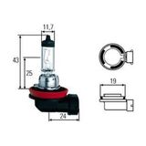 Hella 8GH008358241 Ampul Sis Farı 24V 70W H11-HALOJEN PGJ19-2 Daf Mercedes Renault Kamyonlar Volvo 75820120000