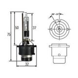 Hella 8GS007001151 Ampul Uzun Far 85V 35W D2R-XENON P32D-3-MAN Mercedes-Benz Scania Volvo 81259010109