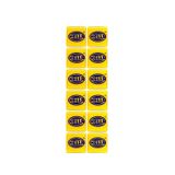 Hella Damla Etiket Pulu 12'Li Sarı - Plaka Pul Sticker