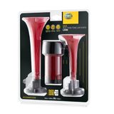 Hella Korna Ca10-24V - 115Db(A) - 600Hz-756Hz - Yüksek Ses/Düşük Ses - Elektrikli Pnömatik - Ece Onaylı - Gövde Rengi: Kırmızı/Siyah - Miktar: 1 Horn
