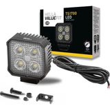 Hella Led-Çalışma Farı TS1700-12/24V - 1700LM - Vidalanmış/montaj - Hareketli Montaj Barı - Yakın Alan Aydınlatması - Kablo Uzunluğu: 3000MM - Soket Modeli: Açık Kablo Uçları LED Work 1ga 357 110-012