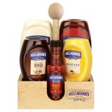 Hellmann's Ahşap Set 5'Li - Mayonez, Ketçap, Hardal, Barbekü Ve Acı Sos 2'Li Ekonomik Paket