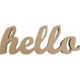 Hello Ahşap Obje 40X15 18Mm K-310