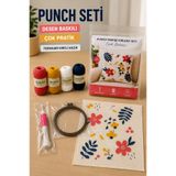 Hello Craft Punch Seti, Desen Baskılı Kırlent Nakış Kiti, Başlangıç Seviyesi Çok Pratik