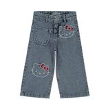 Hello Kitty 2-5 Yaş Kız Çocuk Pantolon, 2-3 Yaş, 20C25160225S1, Mavi, Kız Çocuklar