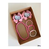 Hello Kitty 2 Li toka Kolye Bileklik Set
