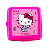 Hello Kitty 4 Bölmeli Beslenme Kutusu 2288 Pratik Kullanım İçin Pembe Renkli Materyal 2023