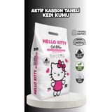 Hello Kitty Aktif Karbon Taneli Topaklaşan Bentonit Kedi Kumu 20 LT
