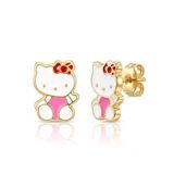 Hello Kitty Altın Çocuk Küpe